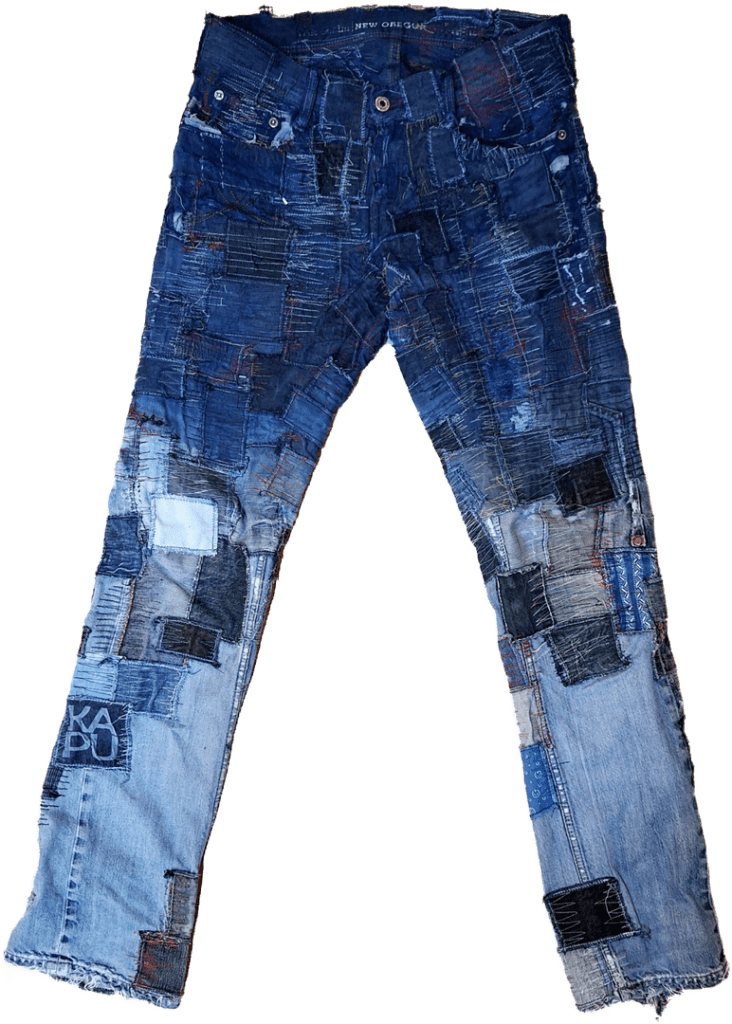 Ombré
Basis Jeans: Mustang - New Oregon
Mit Indigo nachgefärbt
Besitz: PRIVAT